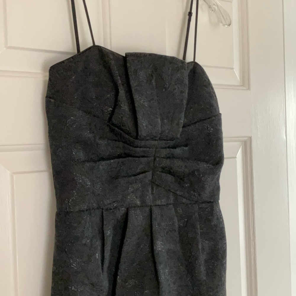 BCBG Paris Black Mini Dress Spaghetti Strap or Strapless - Picture 2 of 9
